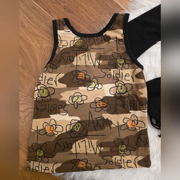 Vintage Boho Embroidered Black Long-Sleeve Top Set - Picture 4 of 9